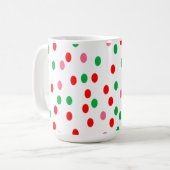 kerstpoka Dots Koffiemok (Voorkant links)