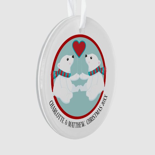 Kerstpoly Beer - Persoonlijke foto Ornament (voorkant)