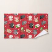 Kerstpomeraniërs Bad Handdoek (Handdoek)