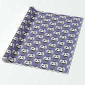 kerstpompoen cadeaupapier (Uitgerold)
