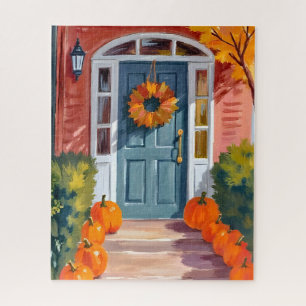 Kerstpompoenen   Aquarel Herfst Legpuzzel