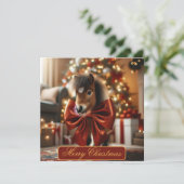 Kerstpony Feestdagenkaart (Staand voorkant)