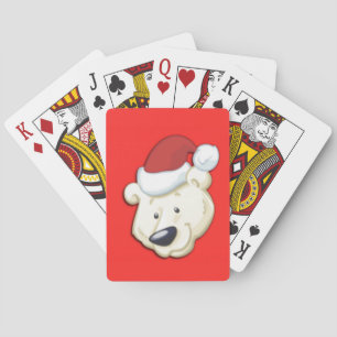 Kerstpoolbeer Pokerkaarten
