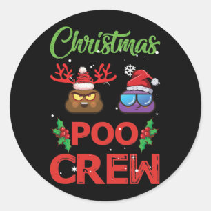 kerstpoolokreet Emoji Ronde Sticker