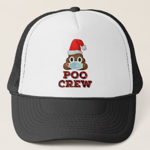 Kerstpoolokreukjes Shirt Gezichtsmasker Poop Emoji Trucker Pet