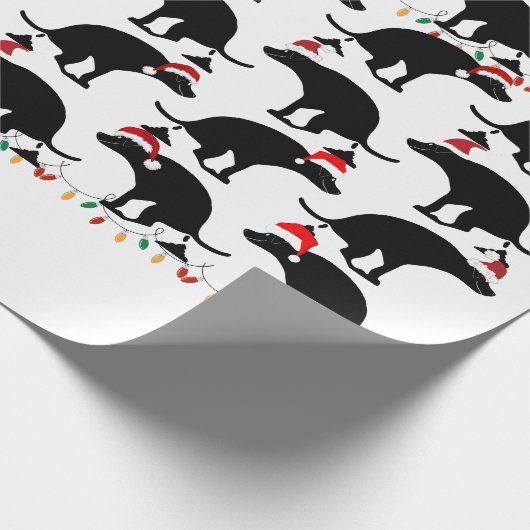 kerstpooping cadeaupapier (Hoek)