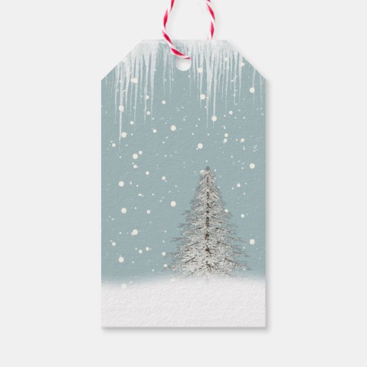 Kerstpootgezin Beren cadeautjes Labels Cadeaulabel (Achterkant)