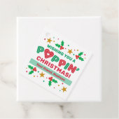 kerstPop Het geeft Labels voor kinderen (In situ)