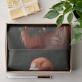 Kerstportret van een flamingo decoupage tissuepapier (Geschenk)
