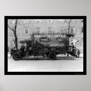 Kerstpost Kantoor Truck 1921 Poster