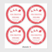 kerstpost van Santa North Pole-bezorging Sticker (Vel)