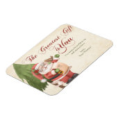 Kerstpostauto van de kerstpostauto van de kerstman magneet (Linkerzijde)