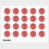 kerstpostenvelop sticker (Vel)