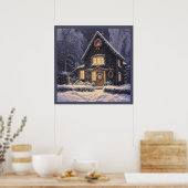 Kerstposter Poster (Keuken)