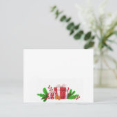 kerstpostkaart briefkaart (Staand voorkant)