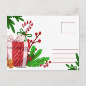 kerstpostkaart briefkaart (Achterkant)