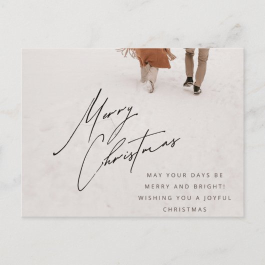 kerstpostkaart feestdagenkaart (Voorkant)