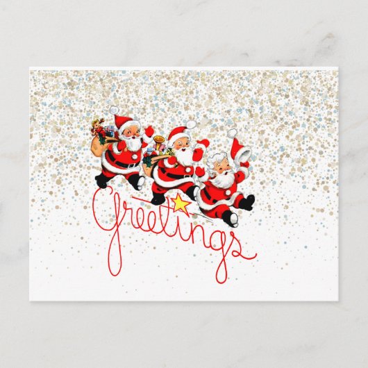 kerstpostkaart feestdagenkaart (Voorkant)