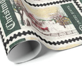 kerstpostzegels  cadeaupapier (Rol Hoek)