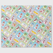 kerstpostzegels Collectie Cadeaupapier (Vlak)