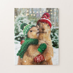 Kerstprairie Dogs Legpuzzel