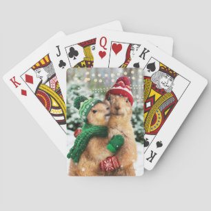 Kerstprairie Dogs Pokerkaarten