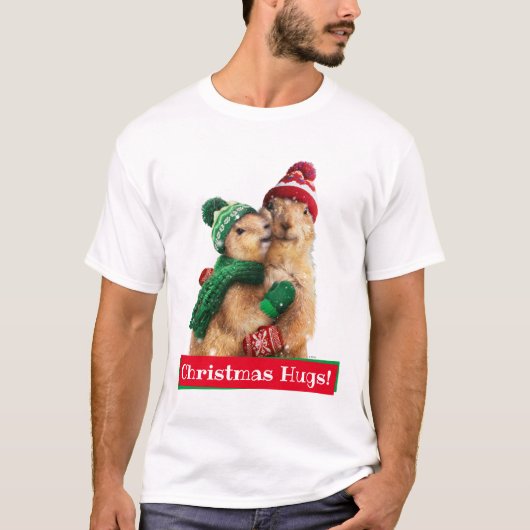 Kerstprairie Dogs T-shirt (Voorkant)