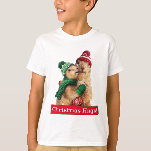 Kerstprairie Dogs T-shirt (Voorkant)