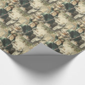 Kerstpresentator Cadeaupapier (Hoek)