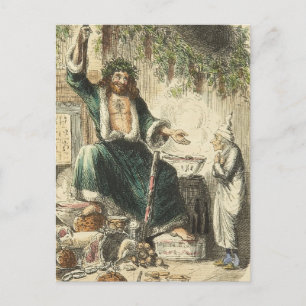 Kerstpresentator Feestdagenkaart