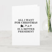 kerstPresident Feestdagen Kaart (Voorkant)