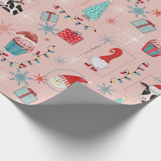 Kerstpret Cadeaupapier (Hoek)