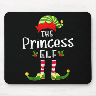 Kerstprinses Elf bijpassende pyjama Kerstmis-feest Muismat
