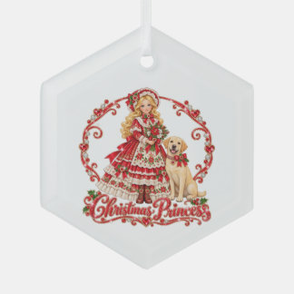 Kerstprinses en Pup ornament