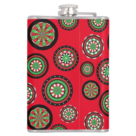 kerstprintplaten heupfles (Achterkant)