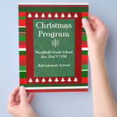  kerstprogramma voor evenementen flyer (Hand)