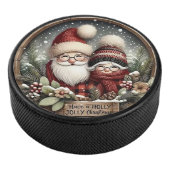 Kerstpuck Hockey Puck (3/4)
