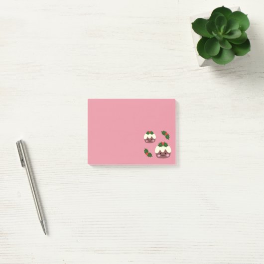 Kerstpudding 2 Post-it Notities Post-it® Notes (Kantoor)