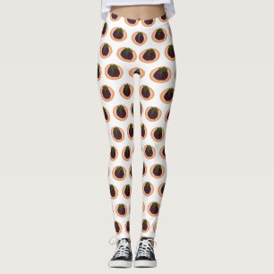 Kerstpudding cartoon illustratie  leggings