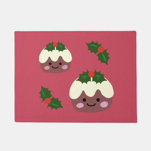 Kerstpudding Deurmat (Voorkant)
