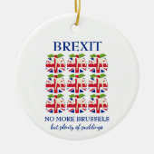 kerstpudding | EU-aansluiting | BREXIT Keramisch Ornament (Voorkant)