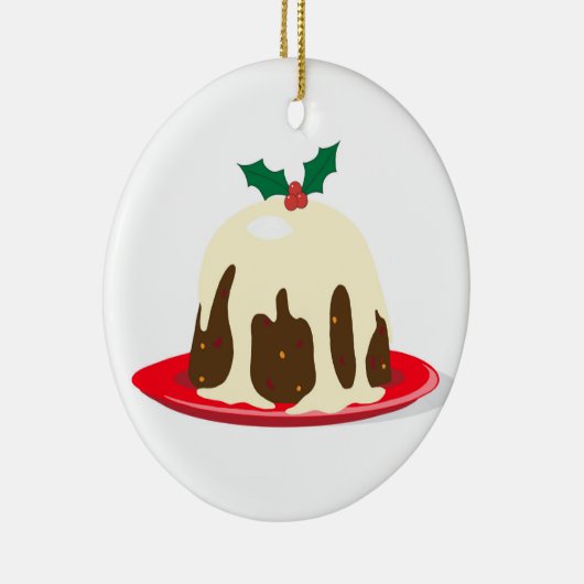 kerstpudding keramisch ornament (Rechts)