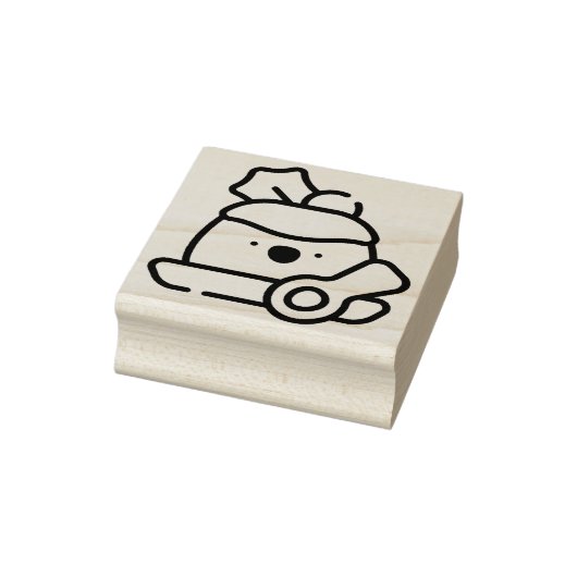 kerstpudding 	rubberstempel (Stempel)