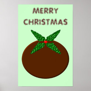 Kerstpuddingposter Poster