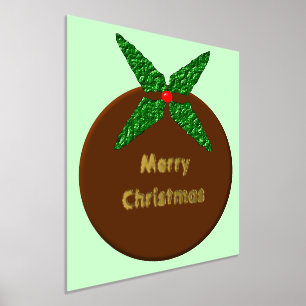 Kerstpuddingtraditie Folie Afdrukken