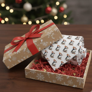 KerstPuffin Stropdas