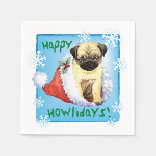 Kerstpug Napkins Servet
