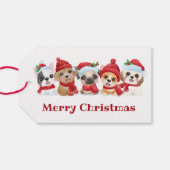 kerstPuppies Cadeaulabel (Achterkant Horizontaal)