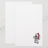 kerstpuppy briefpapier (Voorkant / Achterkant)