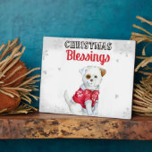 kerstpuppy fotoplaat (Zijkant)